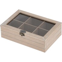 EH Pudełko na torebki herbaty Wood, 24 x 16 cm