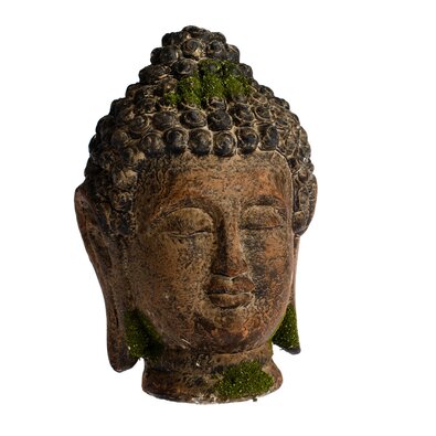 Dekoracja ogrodowa Budda głowa, 18 x 27 x 17 cm