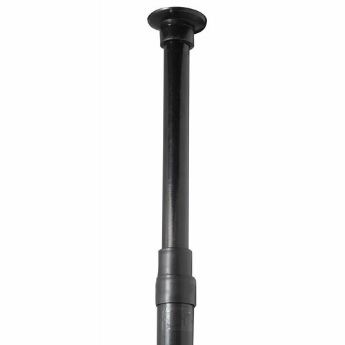 Compactor Rohová tyč s nastaviteľnými poličkami do sprchy čierna, lakovaná oceľ
