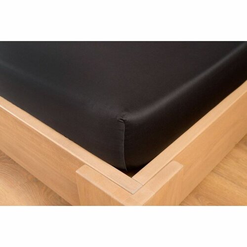 Kvalitex Satenasto rjuha Luxury collection črna,90 x 200 cm + 22 cm