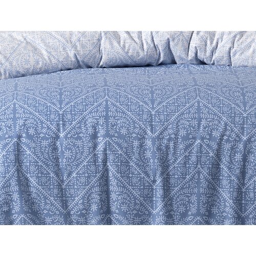 BedTex Bavlnené obliečky Vira Blue, 140 x 220 cm, 70 x 90 cm