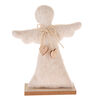 Dekoracja świąteczna Aniołek tekstylny 25,5 cm, włochaty polar