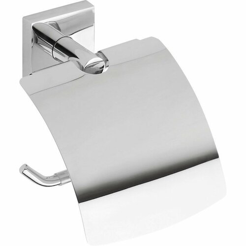 SAPHO XQ700 X-Square WC-papír tartó fedővel, ezüst akciós termékkép 1