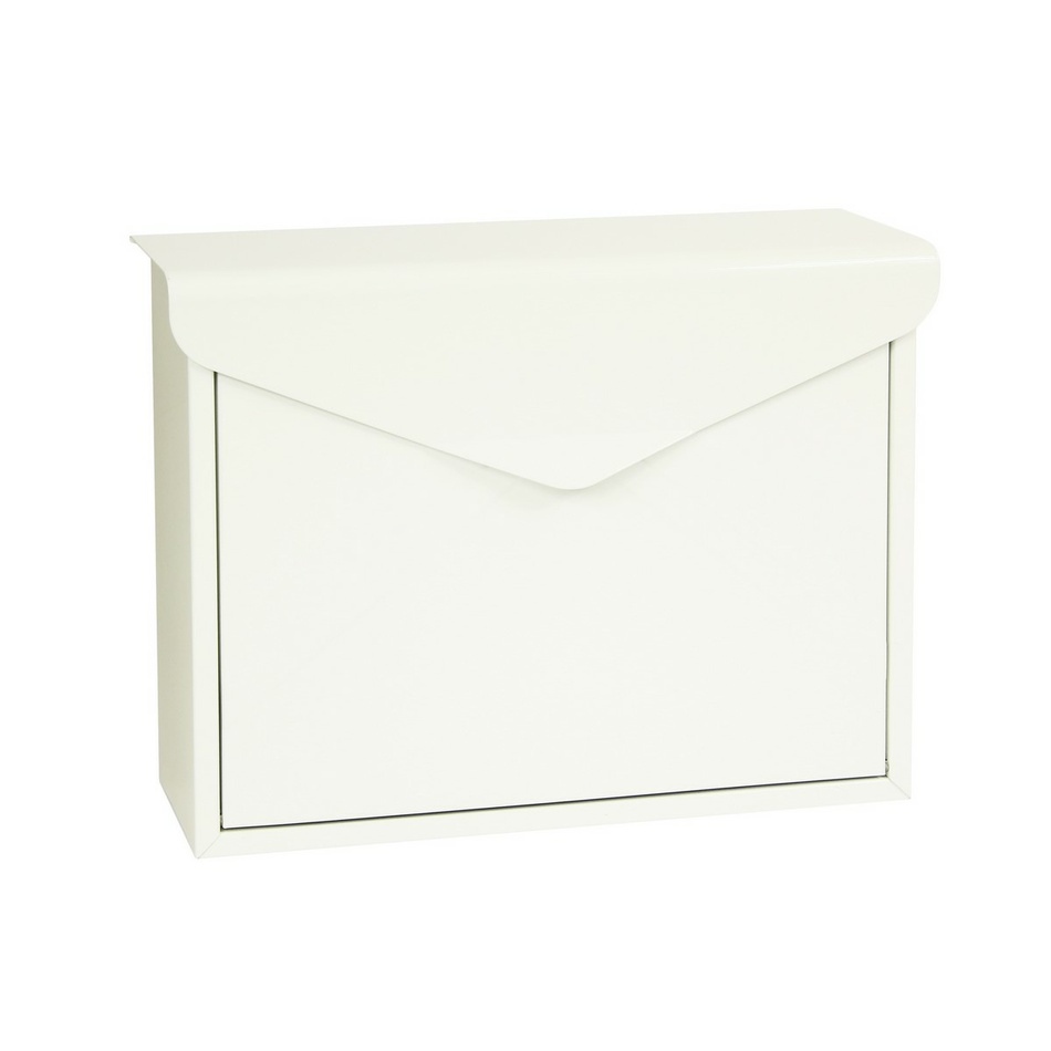 Cutie poştală din oţel Monza, alb imagine 2021