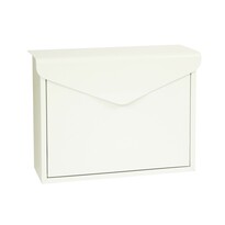 Cutie poştală din oţel Monza, alb