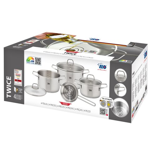 Elo 41410 Set de 4 oale din oțel inoxidabil dedouă ori