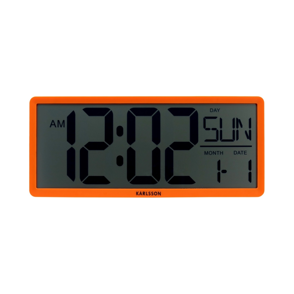 Digitálne hodiny Karlsson 6020OR oranžové, 35 cm