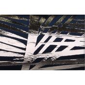 Traversă de masă Deco Fabric, albastru cu verde, 28 x 150 cm