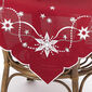 Vánoční ubrus Vánoční hvězda červená, 40 x 90 cm