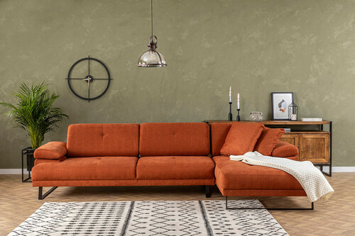 Ecksofa Mustang Small Right Orange