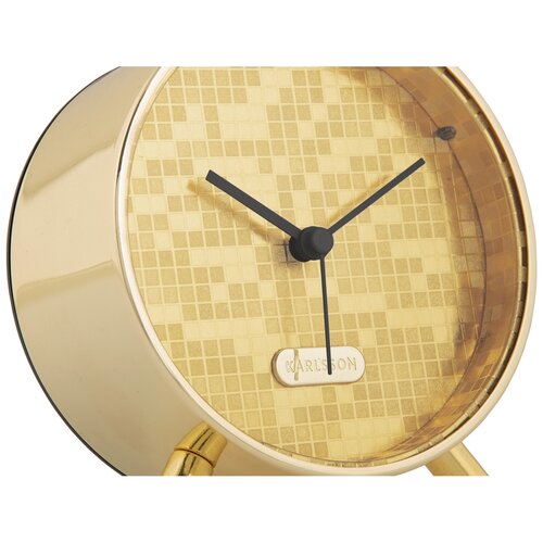 Karlsson 6004GD budzik design złoty, średnica 11 cm