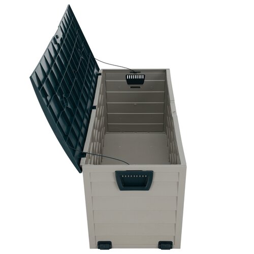 Gartenaufbewahrungsbox, grau/grün, KORTEZ