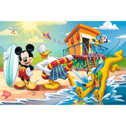 Trefl Puzzle Mickey Mouse na pláži, 60 dielikov