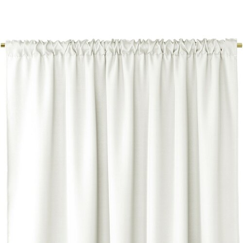 AmeliaHome Oxford Pleat függöny, fehér, 140 x 250 cm