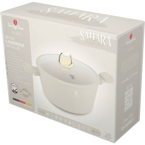 BerlingerHaus Cratiță cu suprafață din titan și capac Sahara 28 cm
