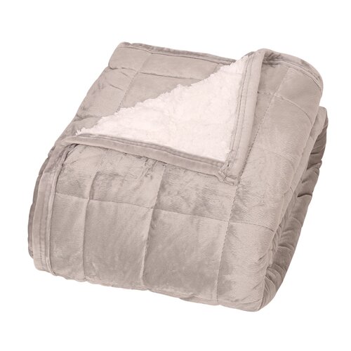 Ovčja odeja Sandra svetlo siva, 150 x 200 cm