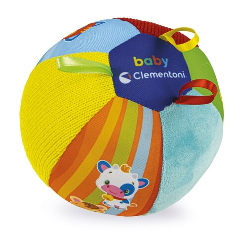 Clementoni Mehka žoga z zvočnimi efekti, 16 cm