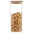 4Home Borcan de sticlă pentru alimente cu capacBamboo, 2000 ml