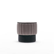 Taburet Rose Puf Grey