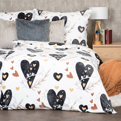 4Home Posteljnina iz mikroflanela Romantic, 160 x 200 cm, 70 x 80 cm