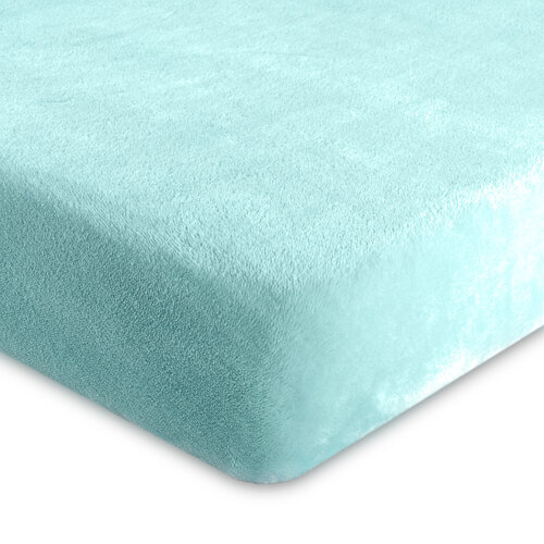 Cearşaf de pat microflanelă 4Home, albastru, 90 x 200 cm