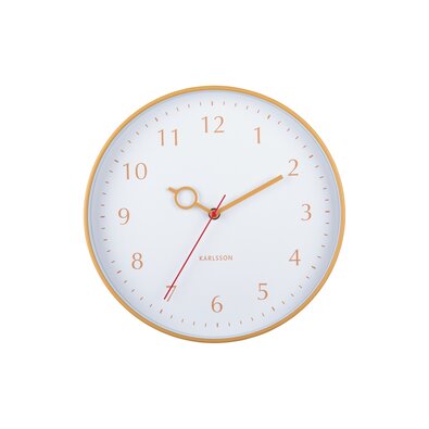 Karlsson 5992YE design falióra, sárga, átmérő 30cm