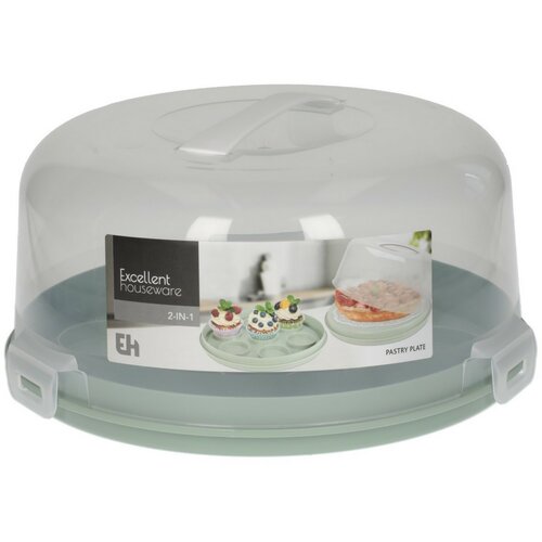 EH tálalótálca tetővel 2 az 1-ben, 28 cm átmérő, zöld,