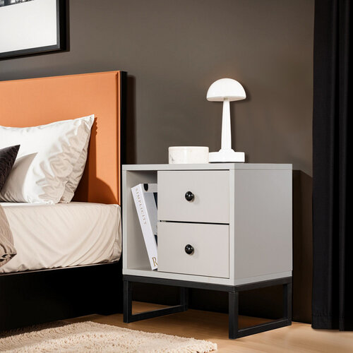 Nachttisch Glimmer Grey