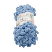 Preja PUFFY modro siva , 100 g / 9 m