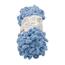 Garn PUFFY blau-grau , 100 g / 9 m