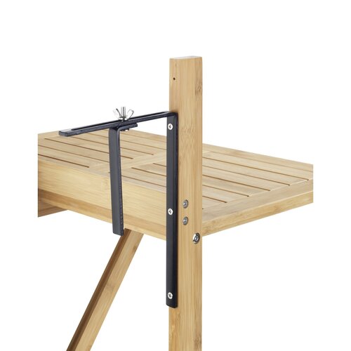 Wenko Závesný balkónový stolík z bambusu Waikiki, 64 x  44 x 65 cm