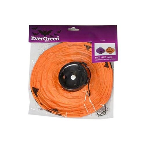 Halloween lámpás LED fényekkel, átmérő 20 cm termék 2. képe