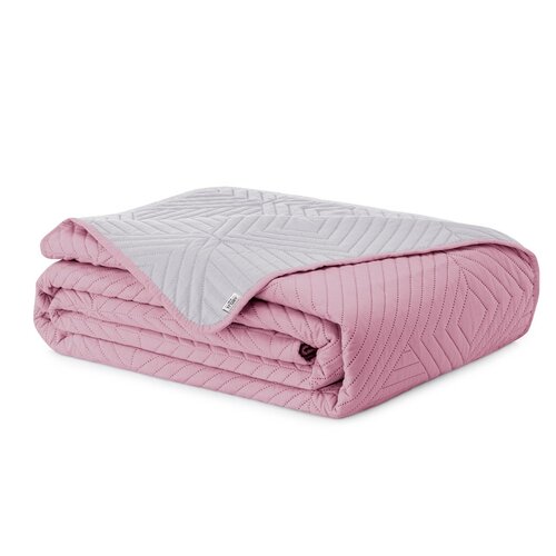 AmeliaHome Cuvertură de pat Softa roz pal - argintiu perlat, 220 x 240 cm