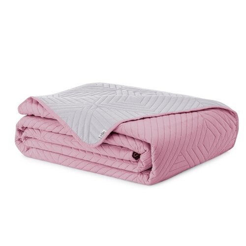 AmeliaHome Prekrivalo za posteljo Softa palepink -pearlsilver, 220 x 240 cm
