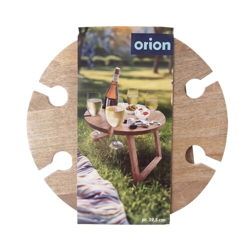 Orion Piknikový stolík/podnos z mangového dreva, 39,5 x 24,5 cm