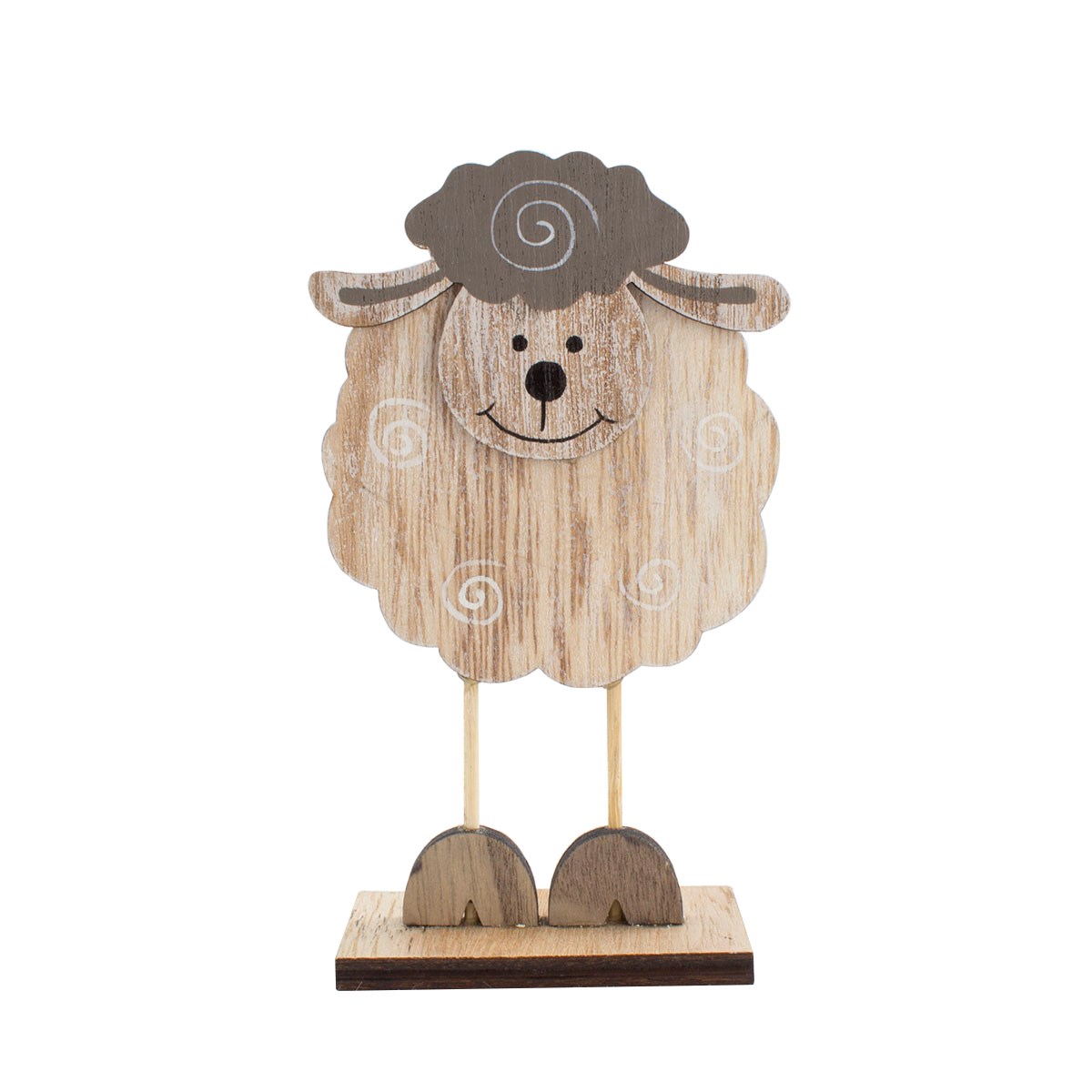 Dekoračná ovečka hnedá, 15,5 cm