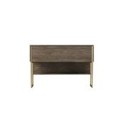 Konsole Luxe Walnuss und Gold