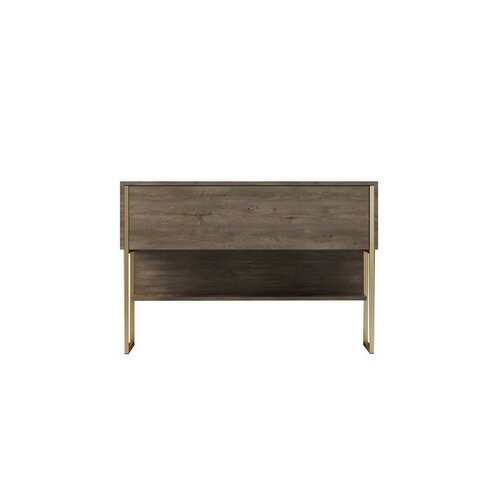 Komoda Luxe Walnut and Gold