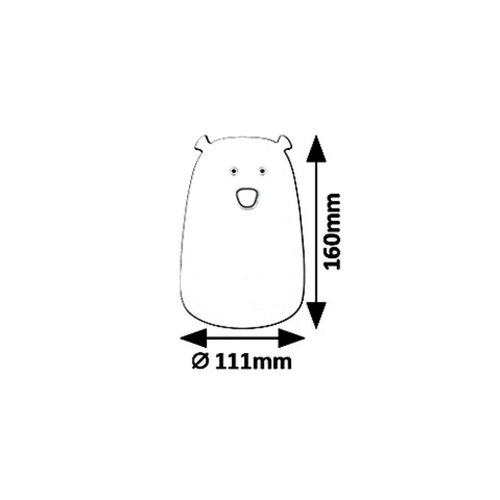 Rabalux 5409 Dekorativna svetilka Baloo Medvedek