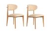 Lionte Beige and Light Oak étkezőszék szett, 2 db