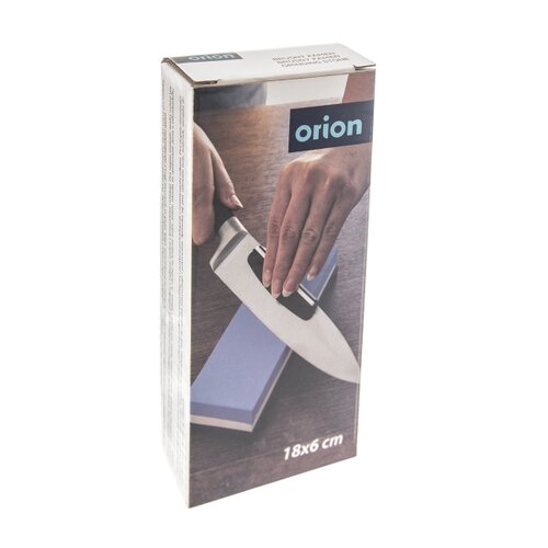 Orion brusni kamen s podložko in držalom za nože