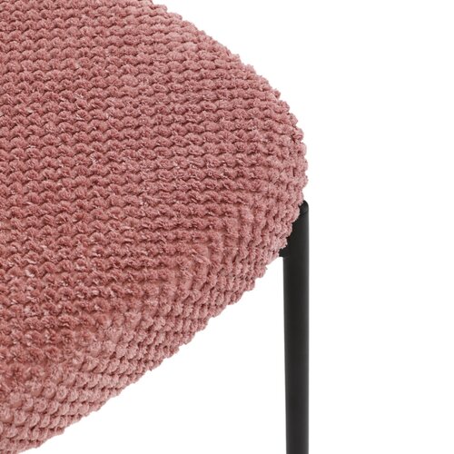 Étkező szék Bouclé CT-W1077 PINK2, rózsaszín