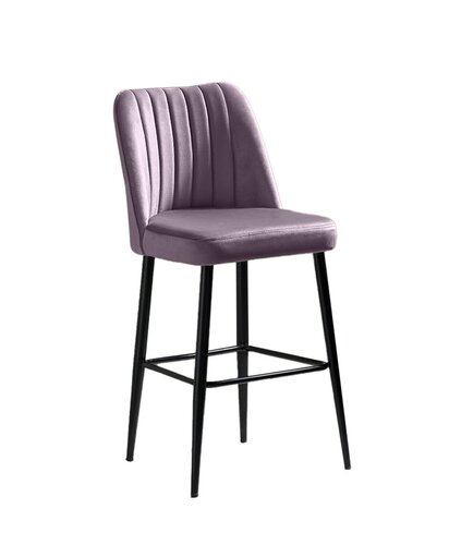 Barstuhl-Set Vento Lilac and Black, 4 Stück