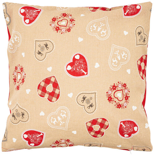 Home Elements Prevleka za blazino Božično srce, 40x 40 cm