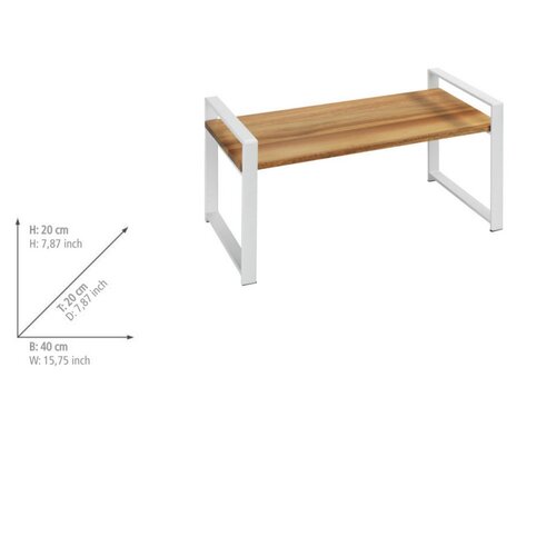 Wenko Louisa Acacia kuchynská polica, 1 polica, 40× 20 × 20 cm