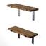 Polička Lam005 Black and Walnut