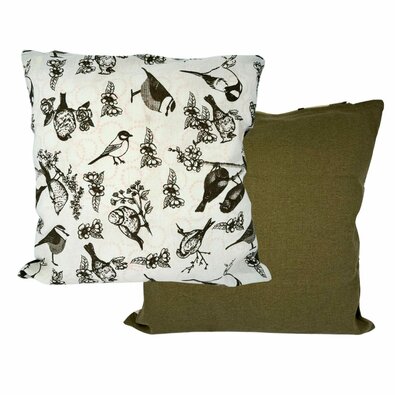 Home Elements Наволочка для подушки Птахи, 40 x 40 см