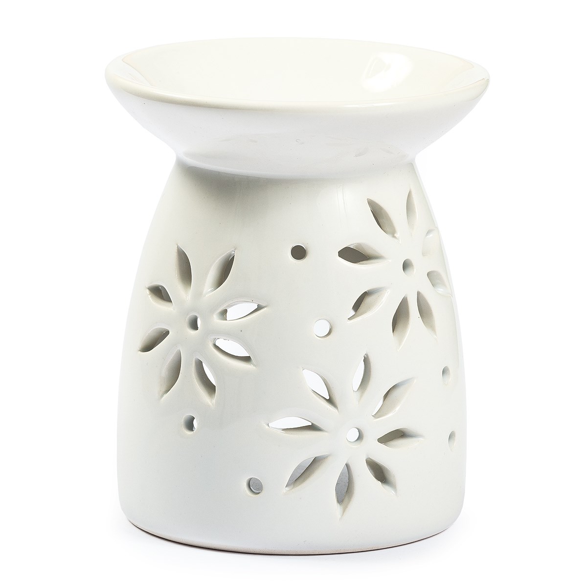 Aromalampa biela kvetinky, Dakls