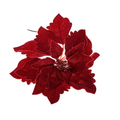 Nagy Poinsettia virág, 23 x 19 x 23 cm