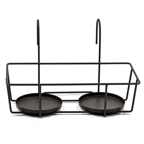 Uchwyt na kwietniki 35,5 cm czarny